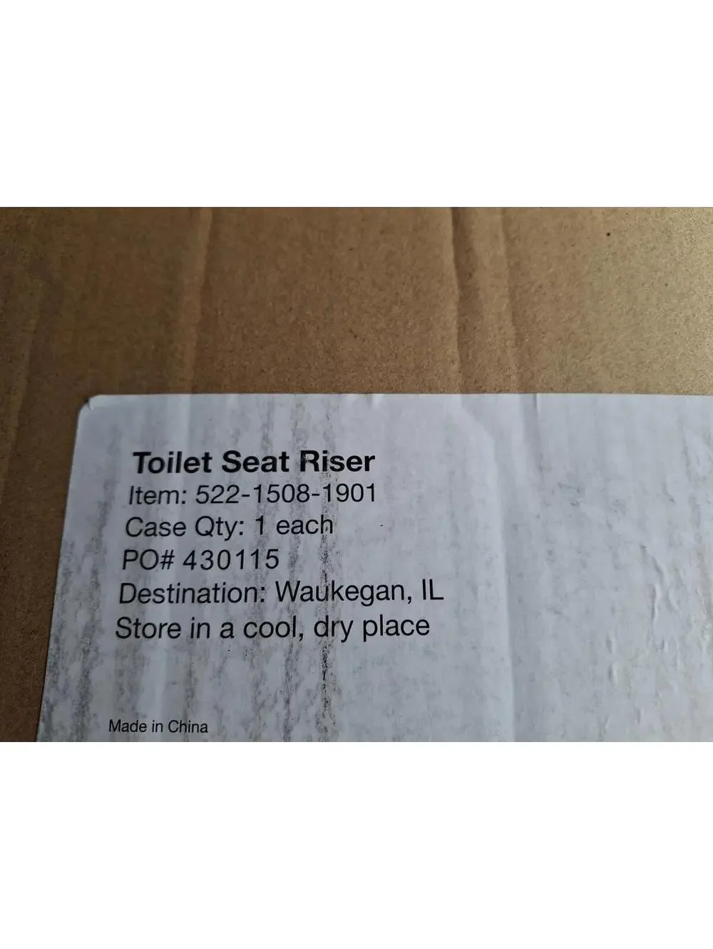 HealthSmart 5-Inch Toilet Seat Riser new